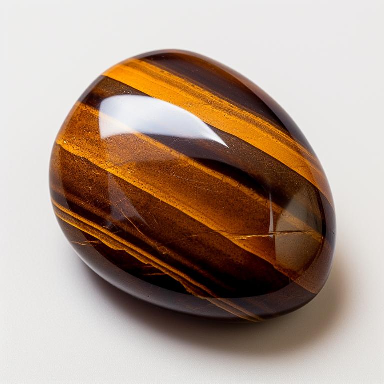 Product image of a polished tiger eye stone