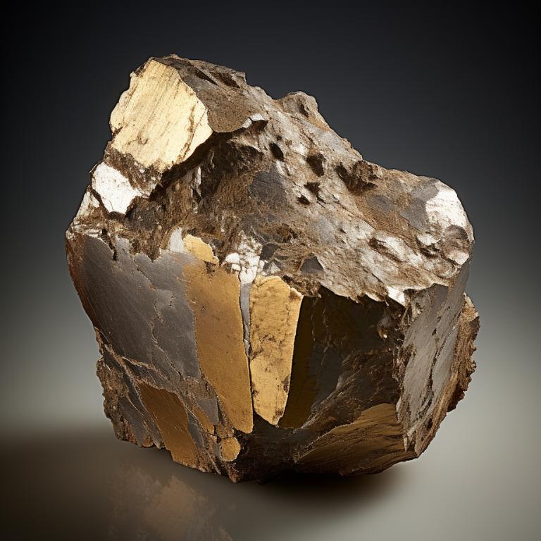 High-resolution product photo of a pyrite stone