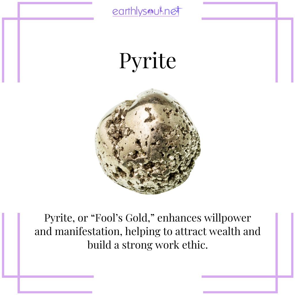 Pyrite for wealth and drive