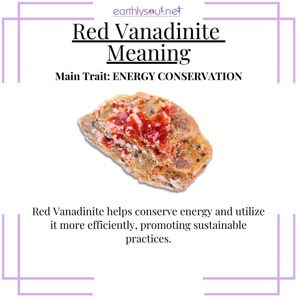 Efficient red vanadinite for energy conservation