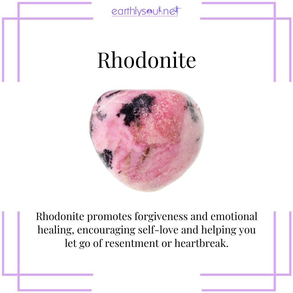 Rhodonite for forgiveness and renewal