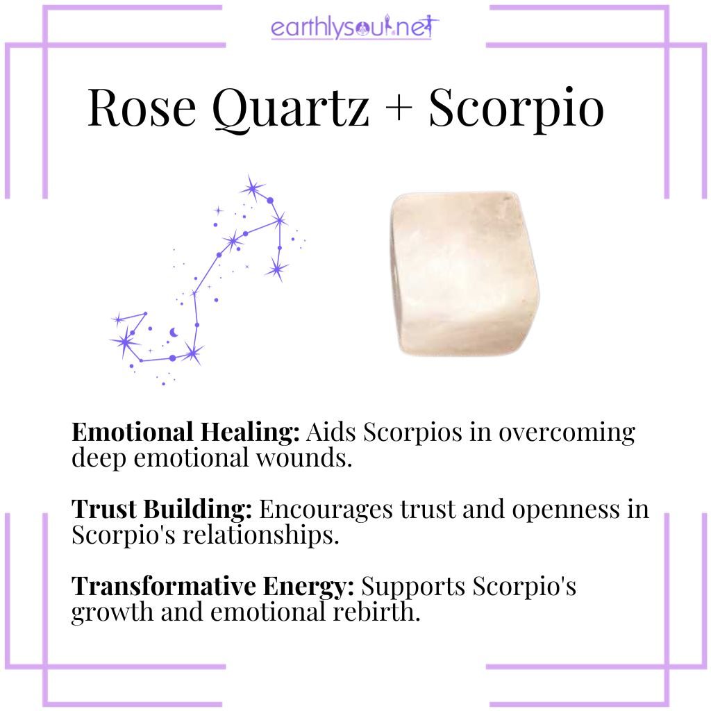 Rose quartz enhancing scorpios emotional healing trust and transformation