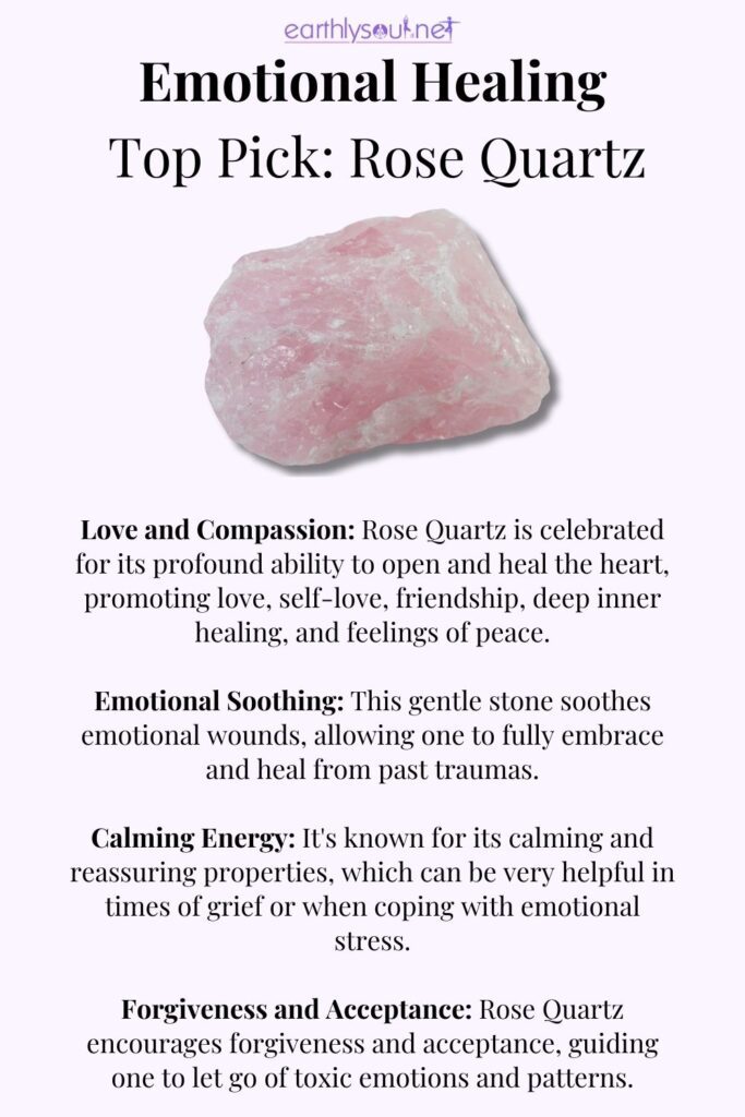 Rose quartz, the quintessential crystal for emotional healing and love