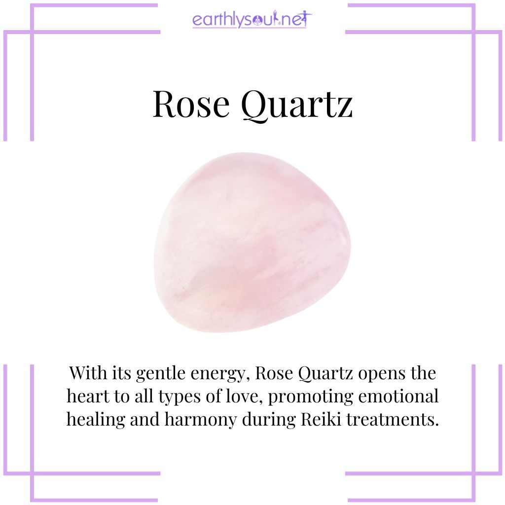 Rose quartz for emotional reiki healing