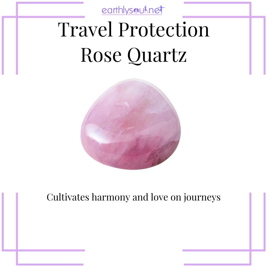 Rose quartz for harmonious and loving travels