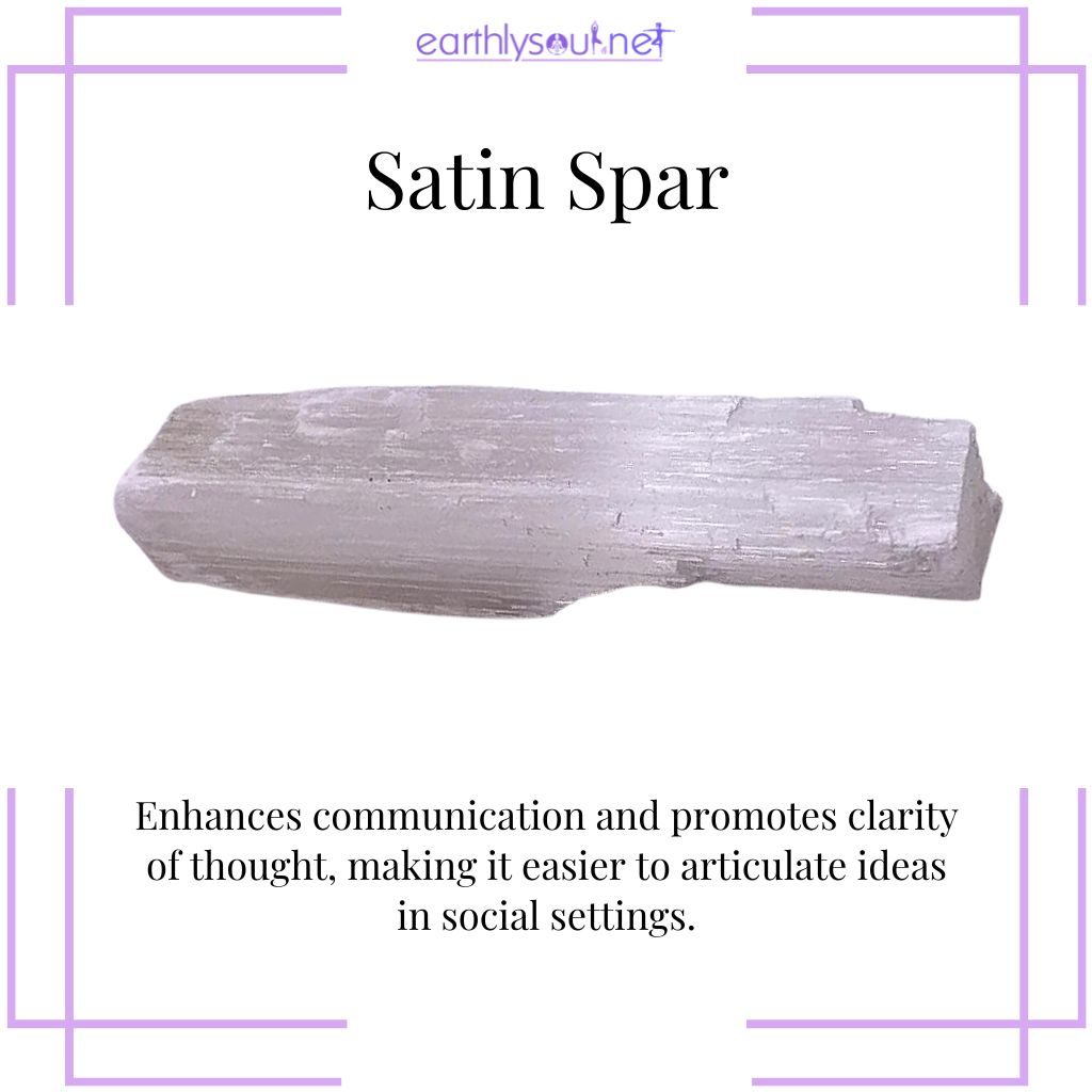 Satin spar for clear communication