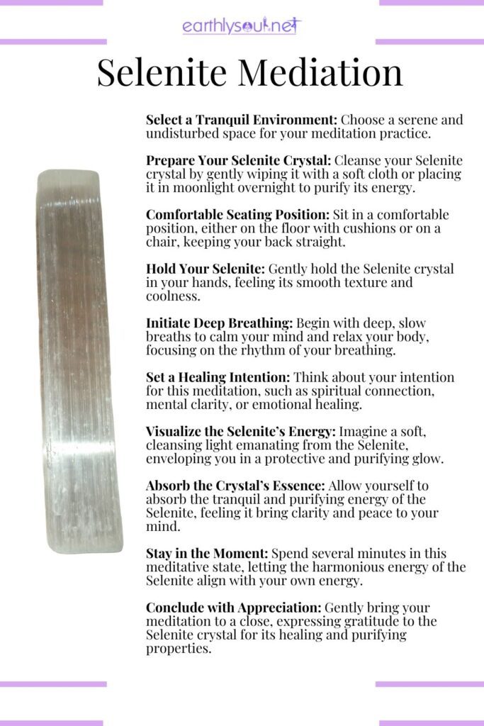 Selenite meditation routine