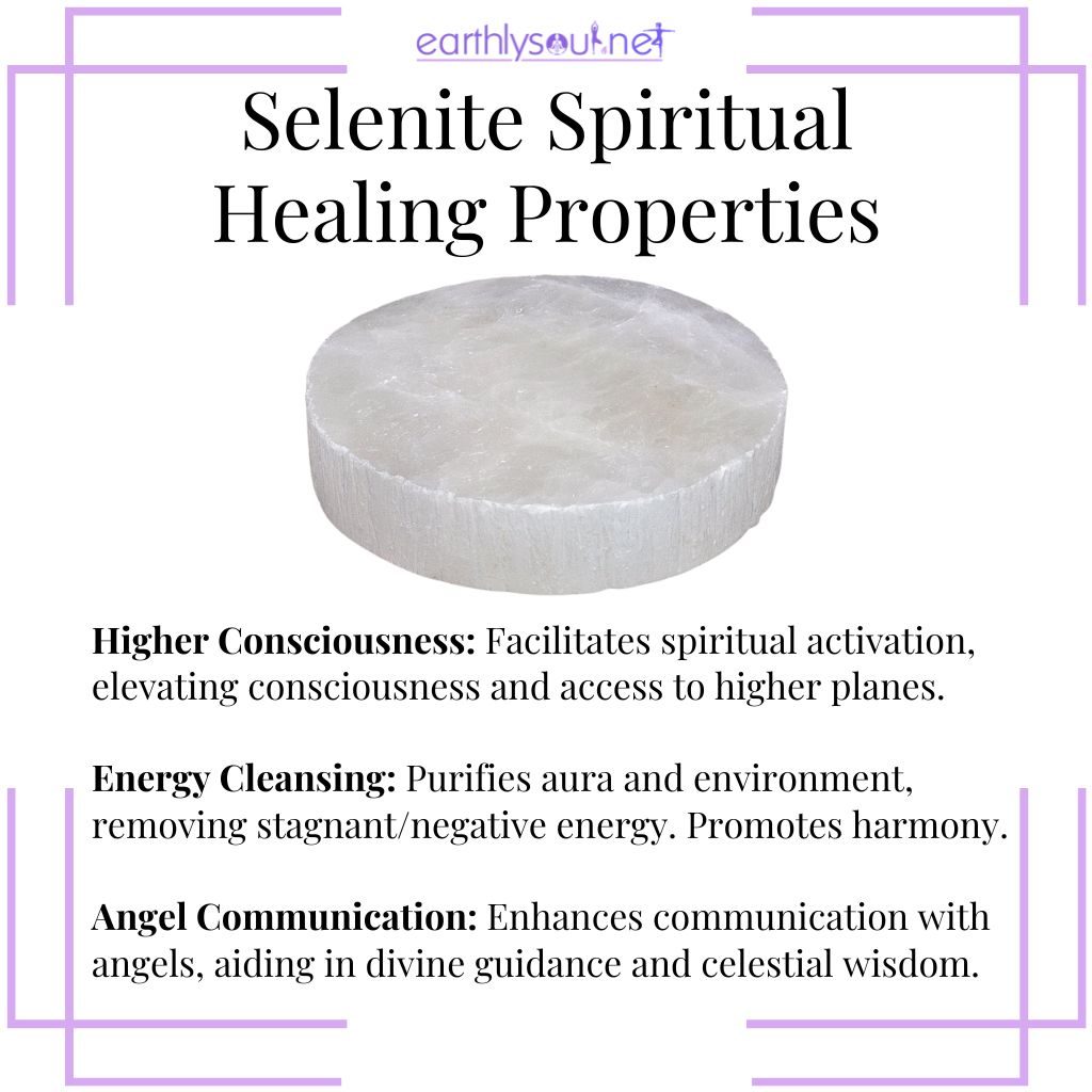 Selenite for higher consciousness, energy cleansing, and angel communication