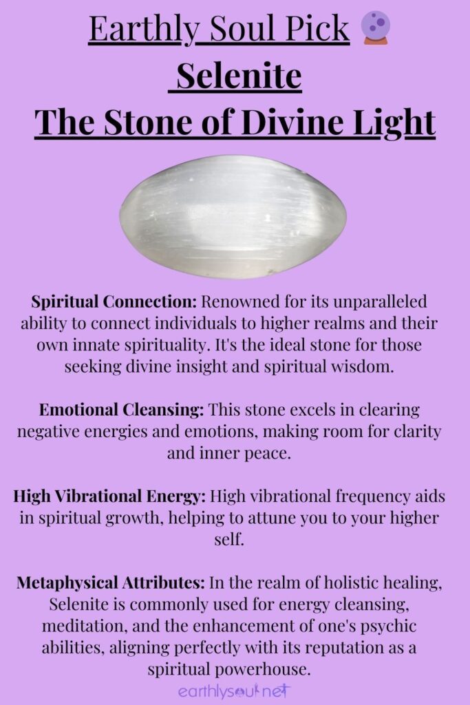 Radiant selenite, the key to divine light and spiritual connection