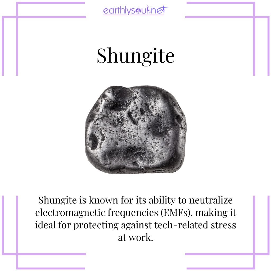 Shungite for emf protection at work