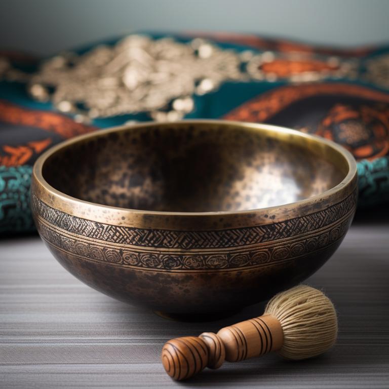 Photo of authentic singing bowl