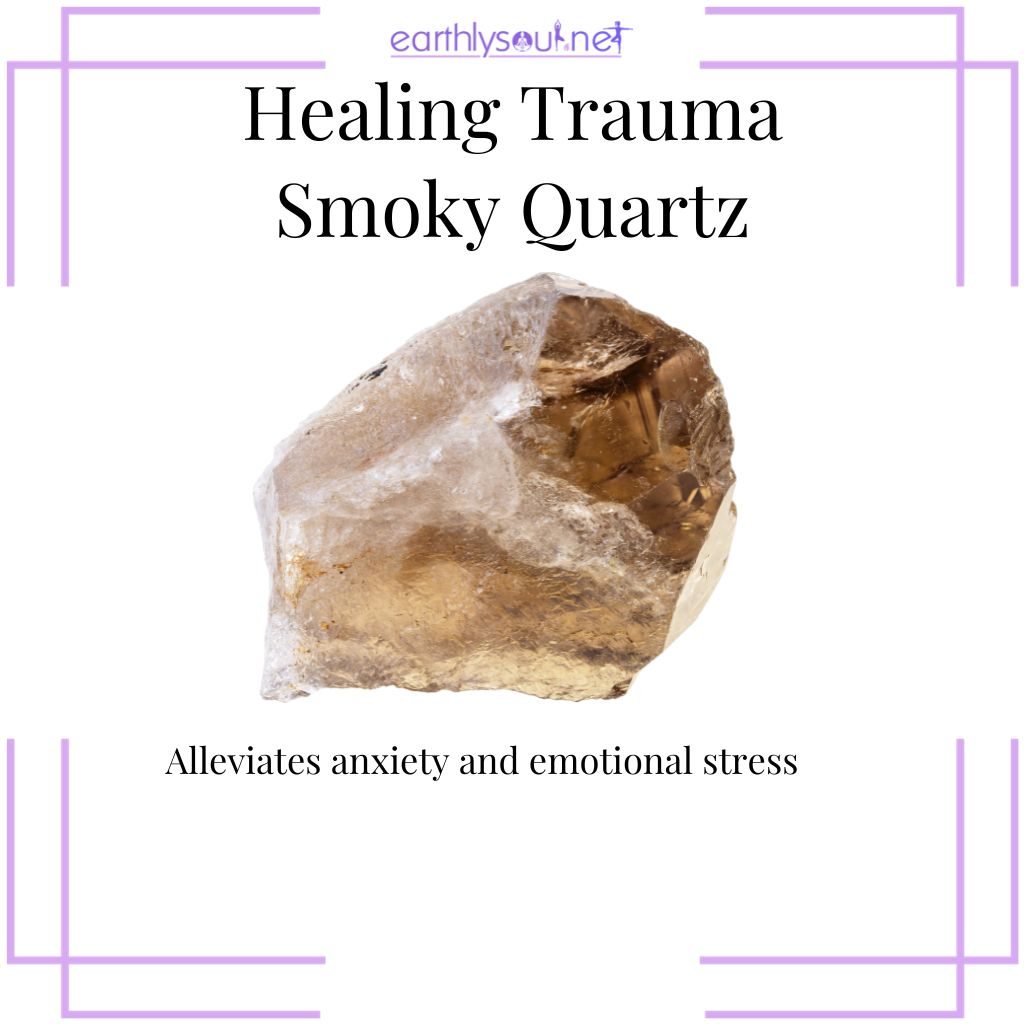 Smoky quartz for anxiety relief and emotional grounding