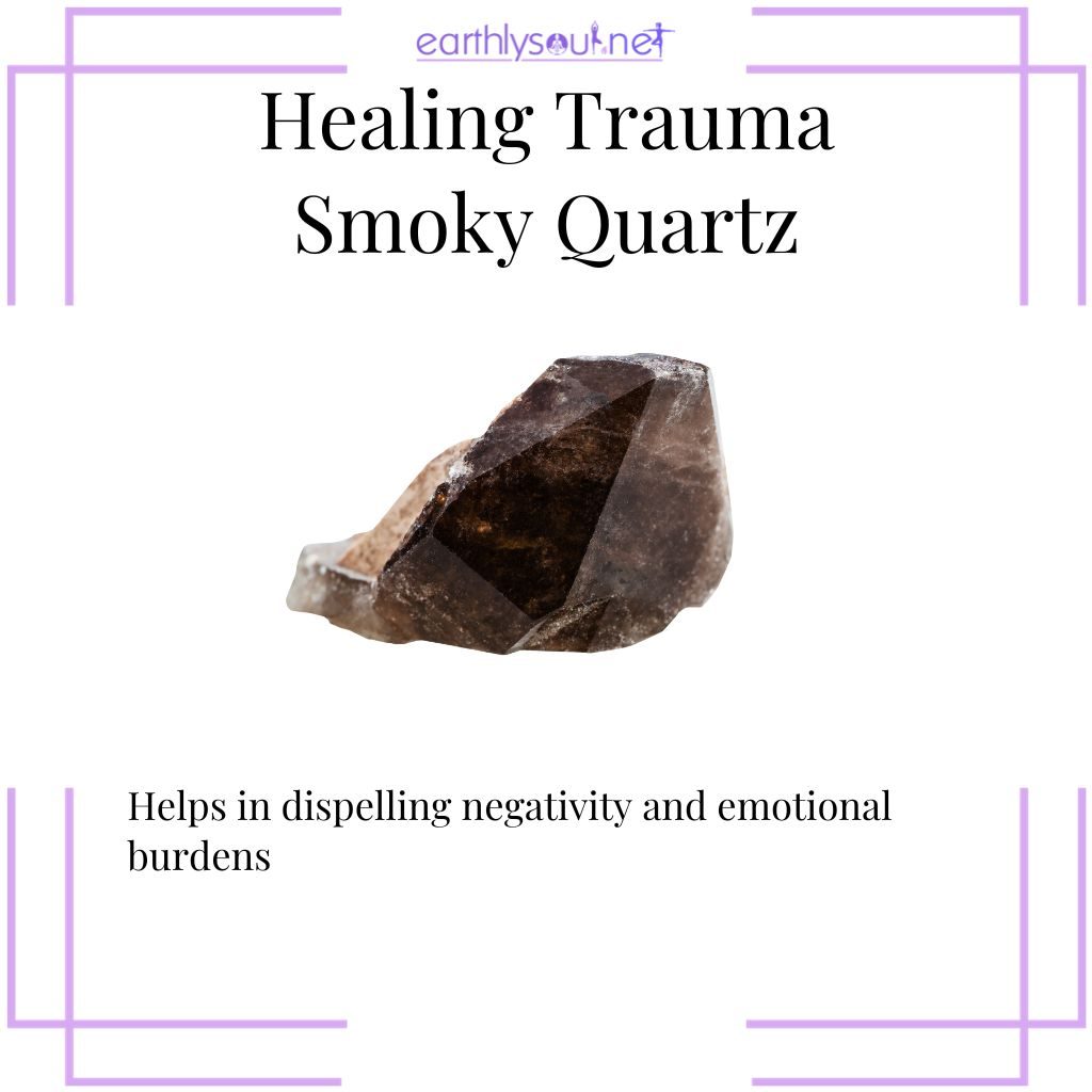 Smoky quartz for dispelling negativity and emotional relief