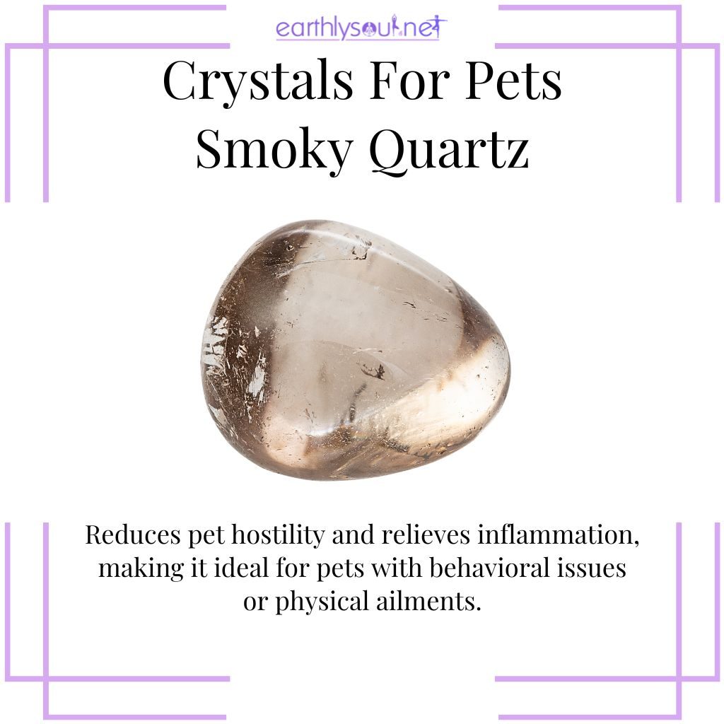 Smoky quartz for calm pets