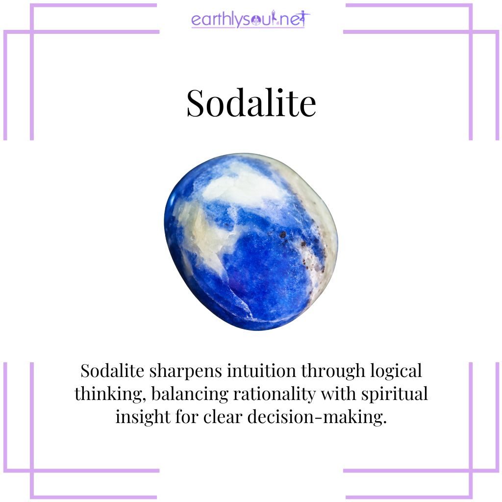 Sodalite for balanced intuitive insight
