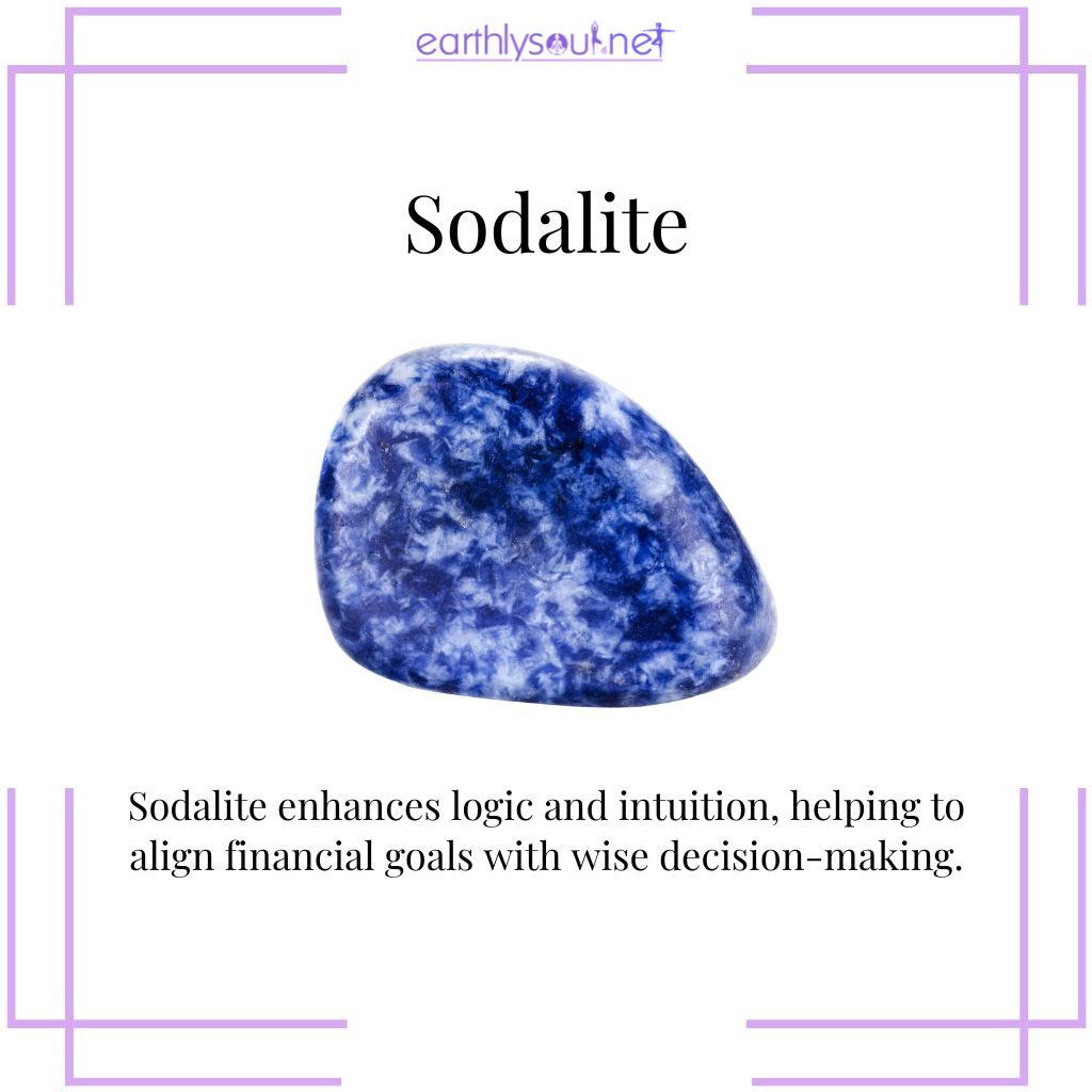 Sodalite for wise financial abundance