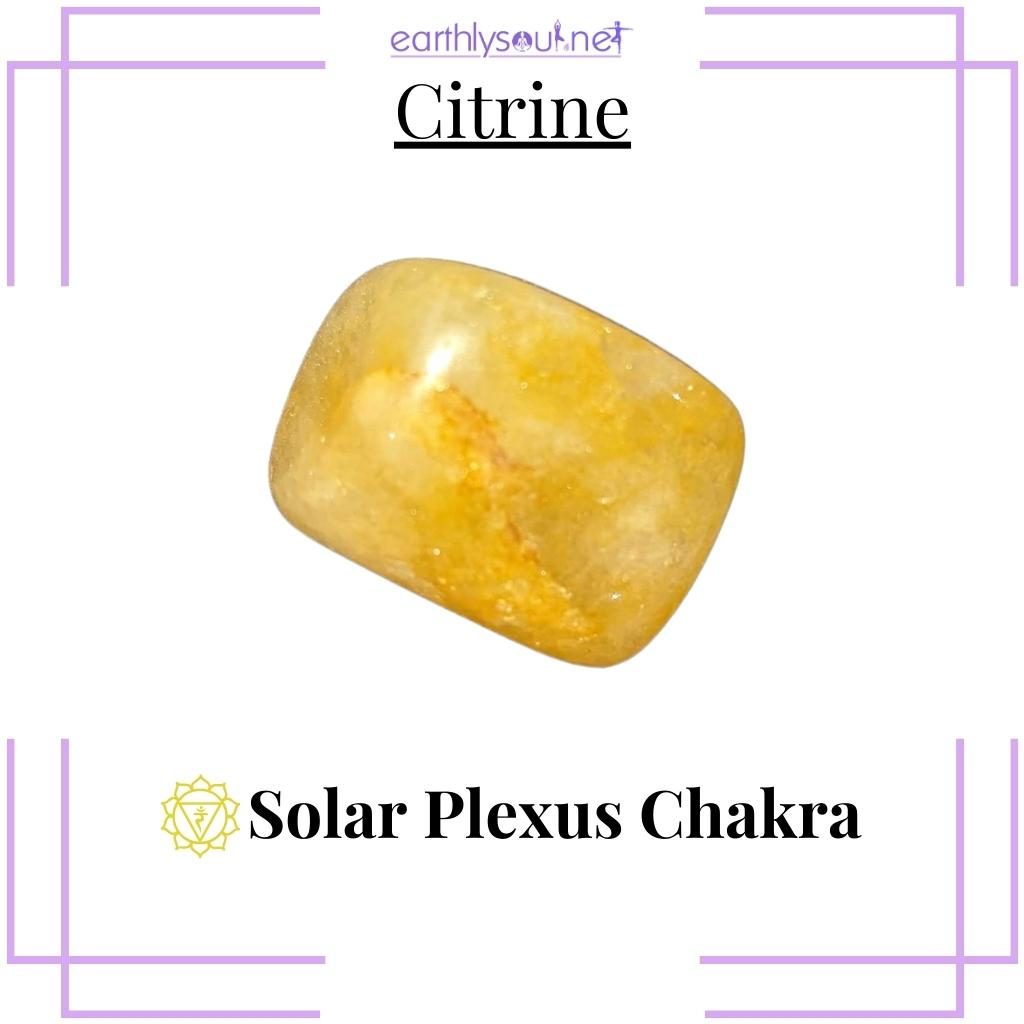 Citrine for solar plexus chakra