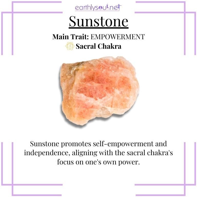 Shiny sunstone crystal for empowerment
