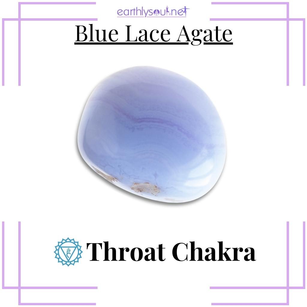 Blue lace agate for throat chakra