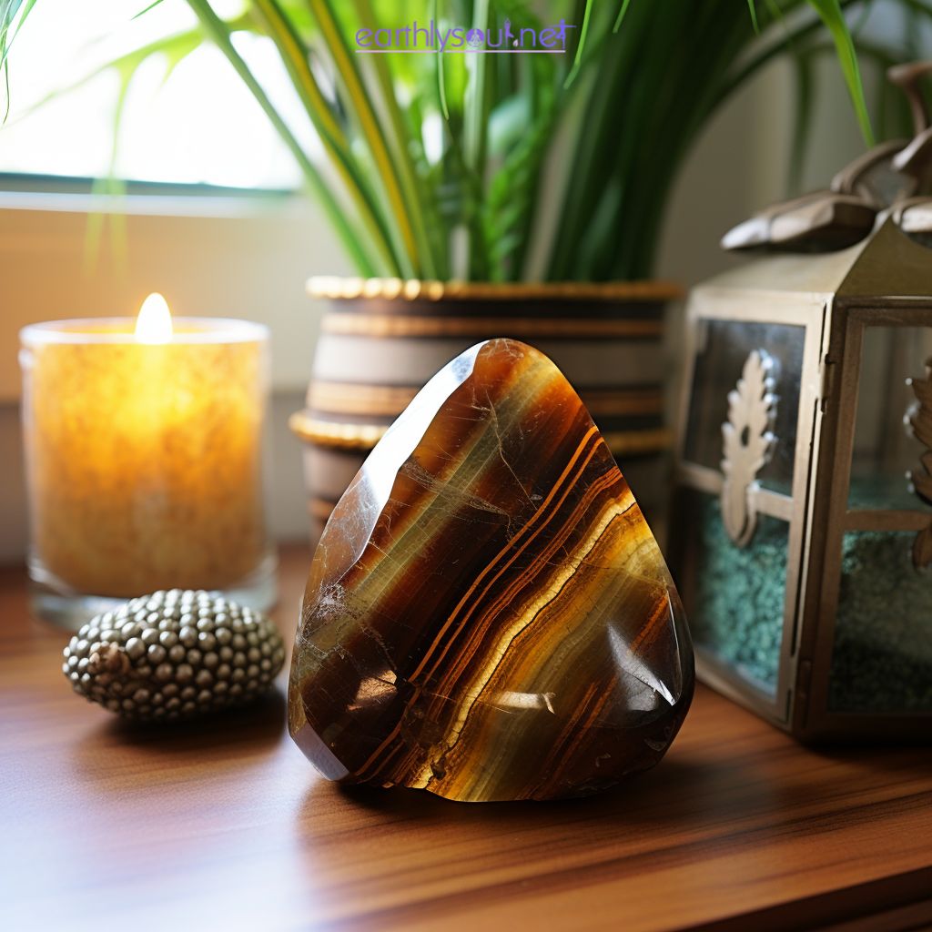 Tigers eye feng shui setup