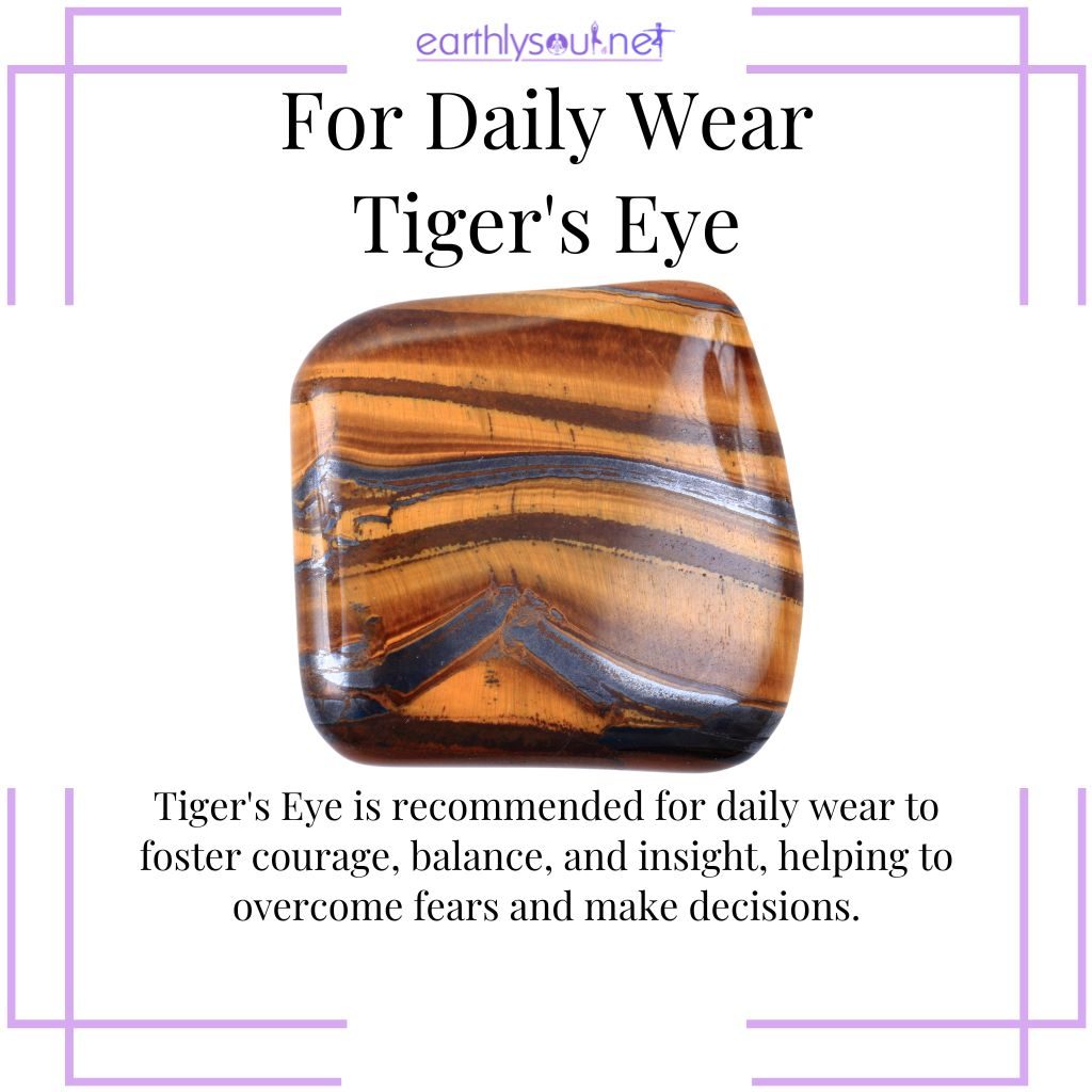 Tigers Eye for courage and insight