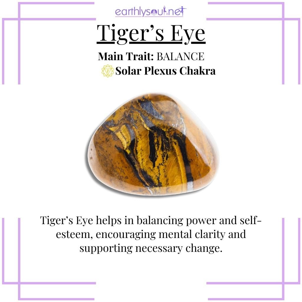 Banded tigers eye for balance and mental clarity