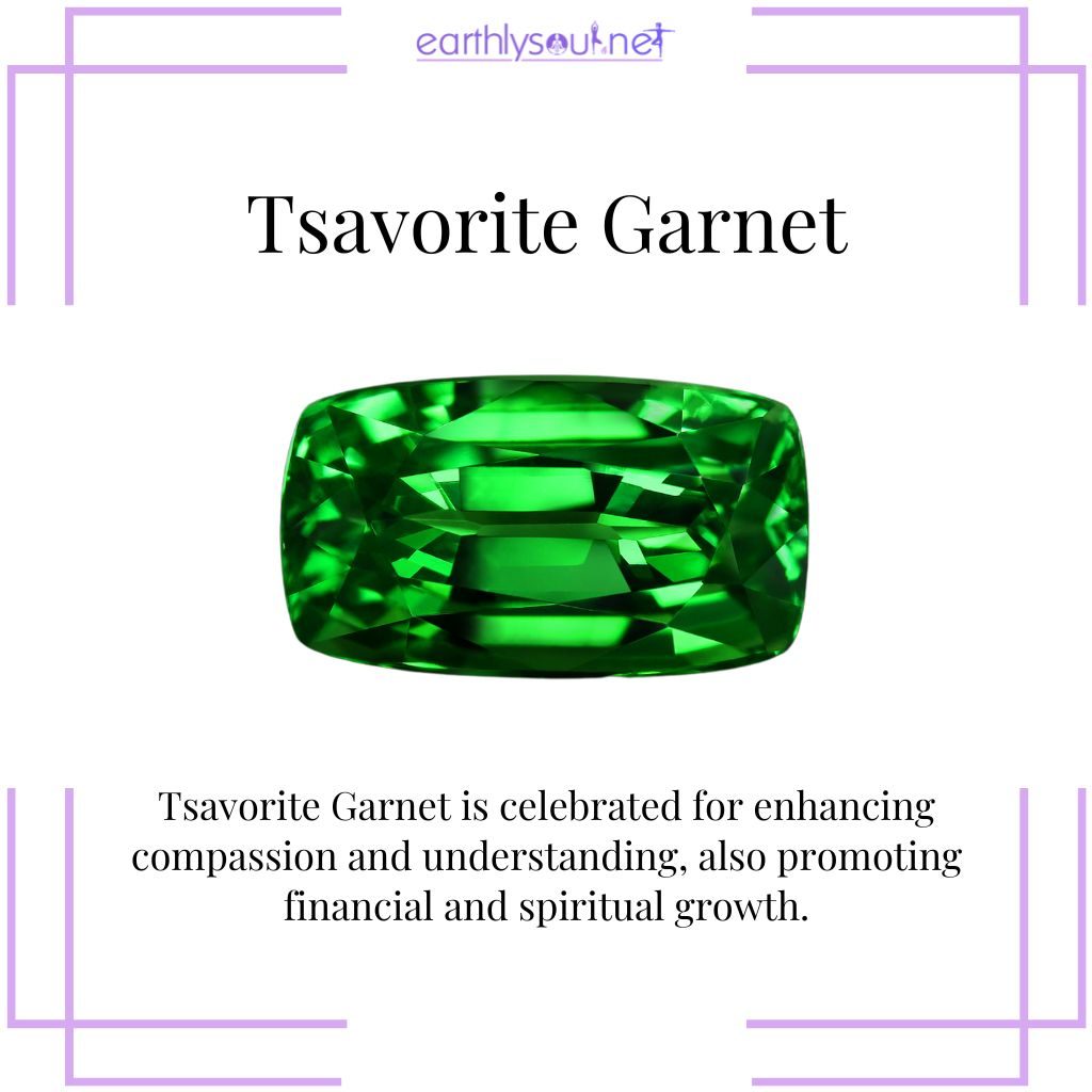 Tsavorite garnet for growth