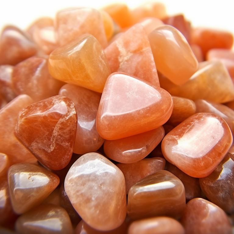 Tumbled orange aventurine crystals