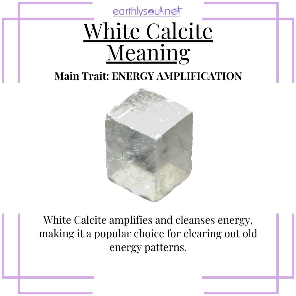 Energizing white calcite for energy clearing