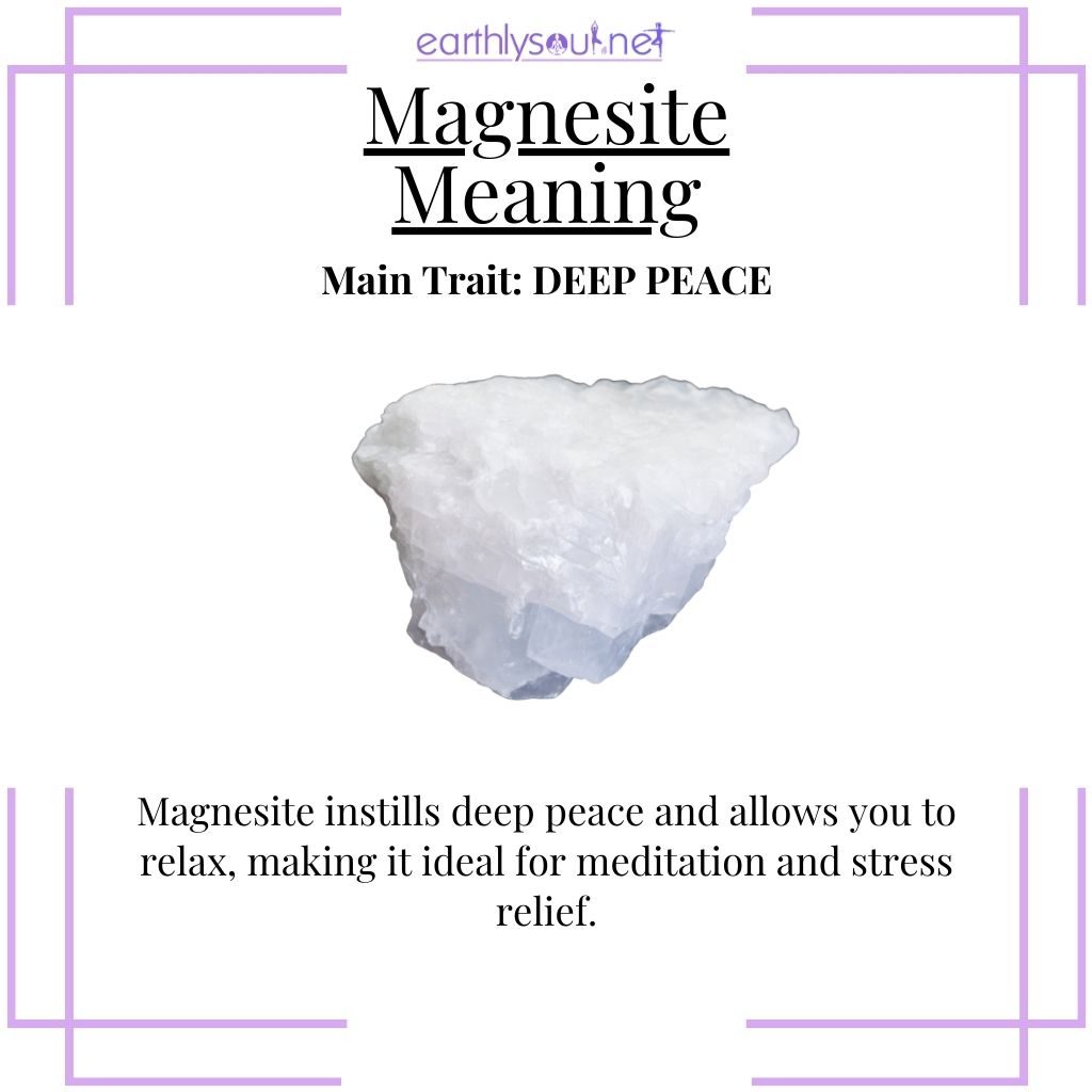 Calming magnesite for deep inner peace