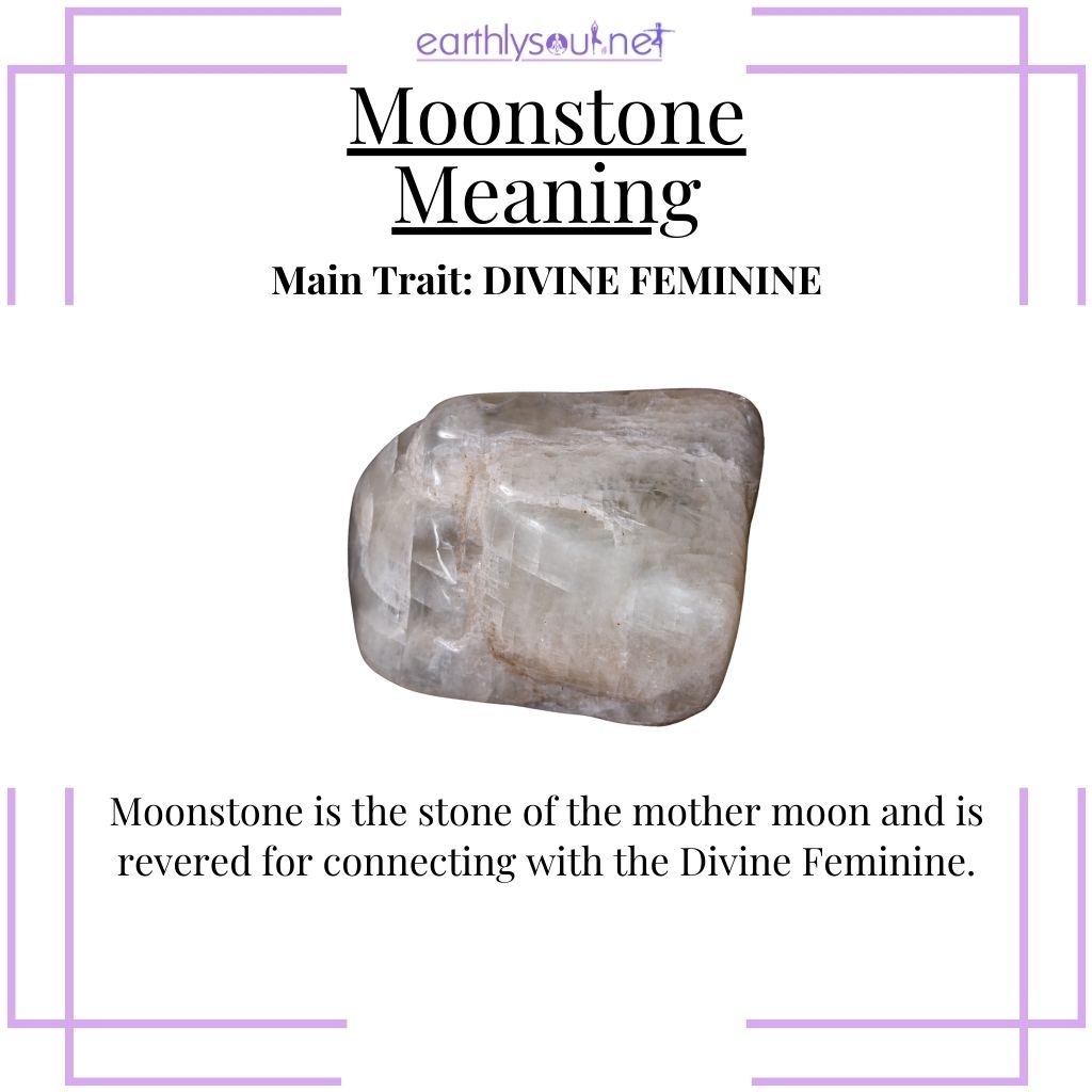 Moonstone, the crystal of the divine feminine