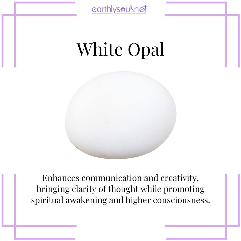 White opal for spiritual awakening